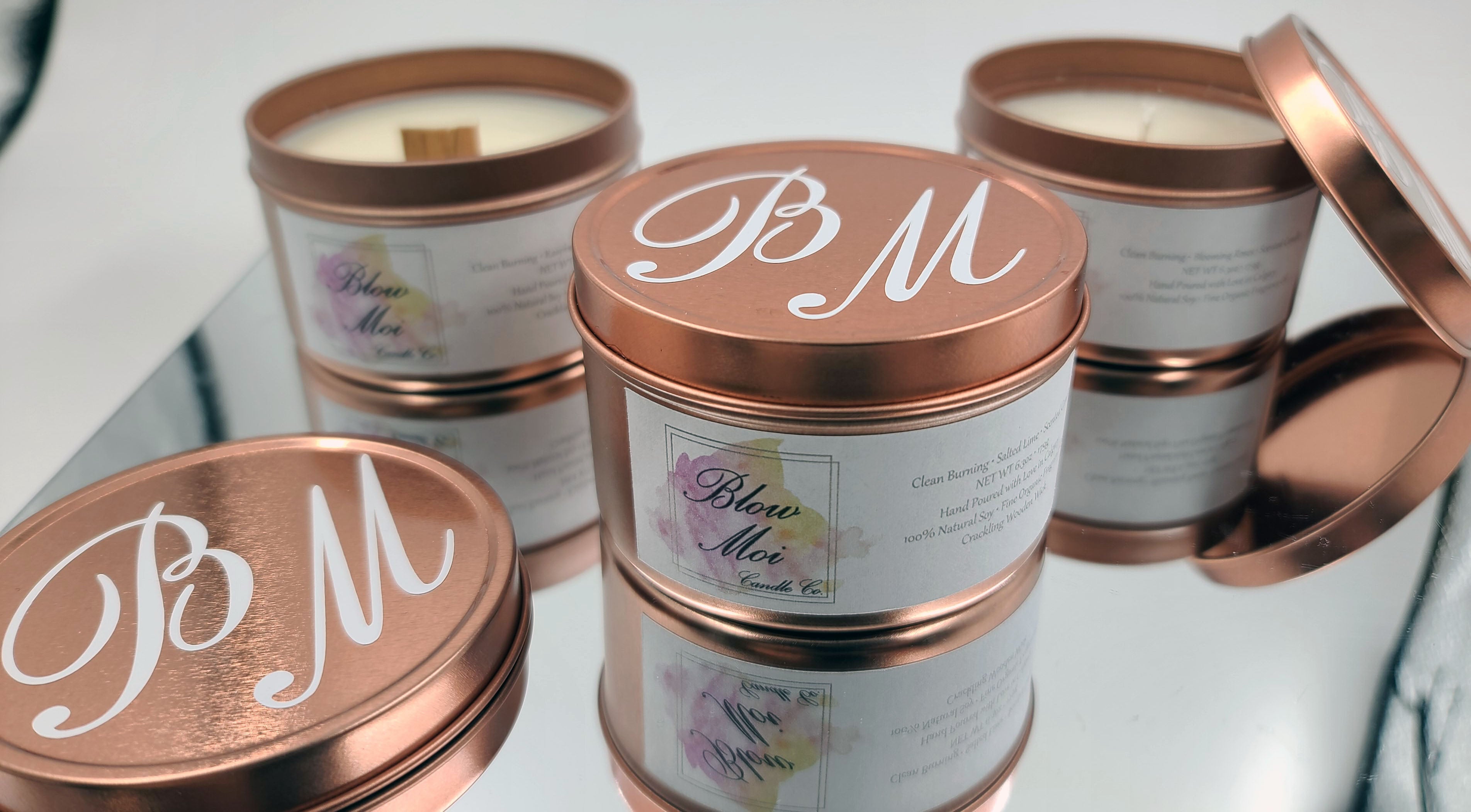 Rose Gold Tins - 8oz