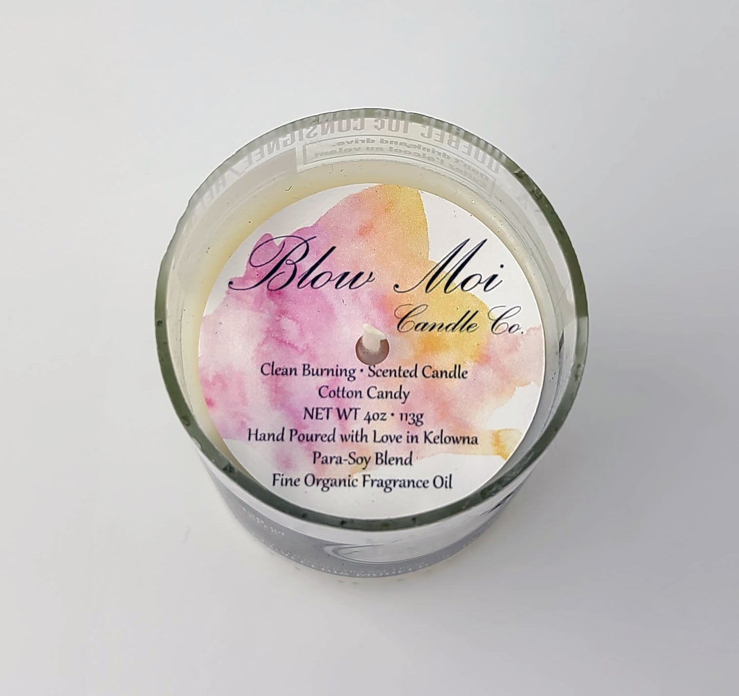 Cotton Candy - 4oz - Scented Candle - Repurposed Corona Beer Bottle