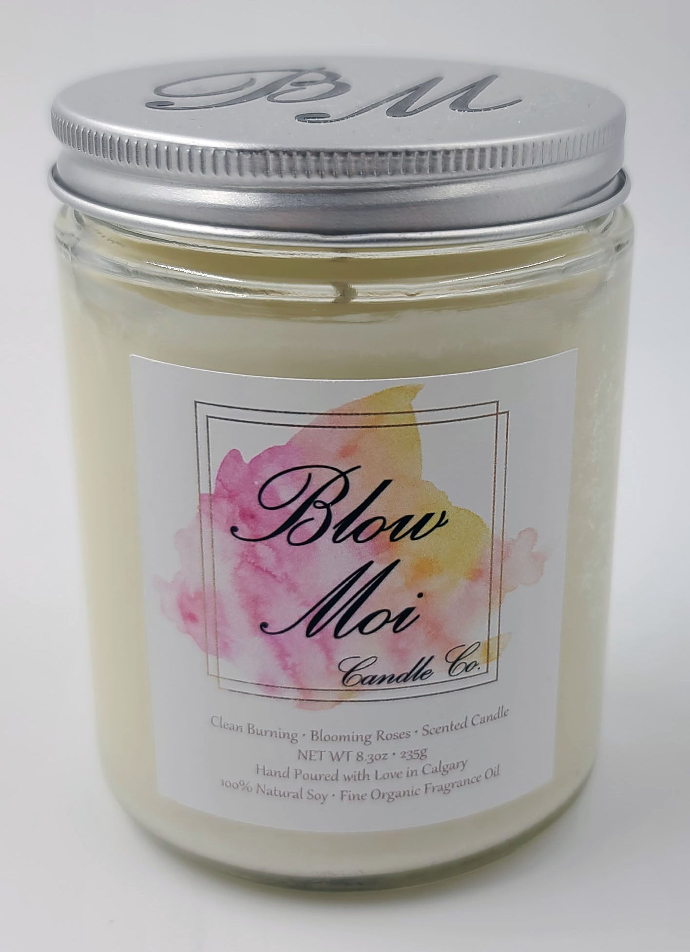 Clear Glass Jar - 10oz - Scented Candle - ECO Cotton Wick